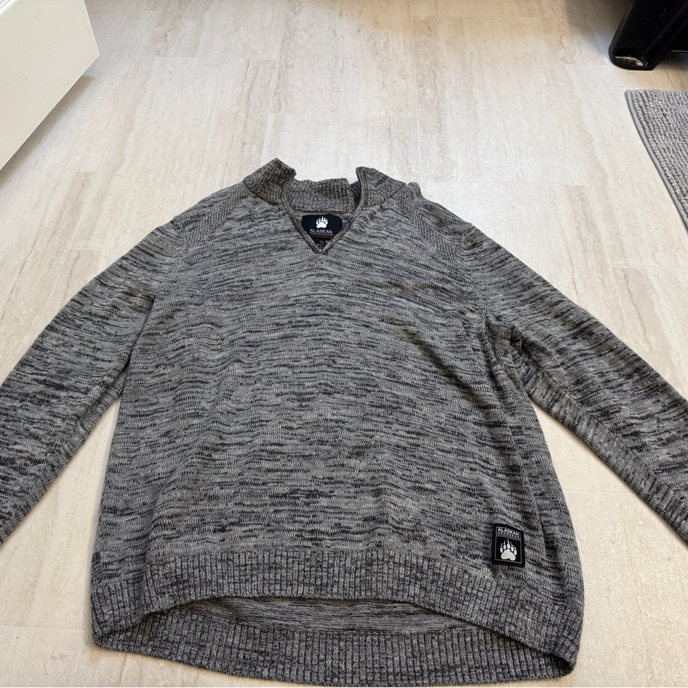 Duluth Trading - Alaskan Hardgear - Gray Quarter Zip Sweater
